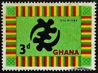 Почтовая марка. "Религиозные символы". 1959 год, Гана.