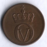 Монета 2 эре. 1964 год, Норвегия.