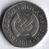 Монета 1 метикал. 2012 год, Мозамбик.