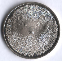 Монета 50 тенге. 2013 год, Казахстан. Ёжик.