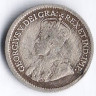 Монета 5 центов. 1914 год, Канада.