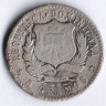 Монета 20 сентаво. 1897 год, Доминиканская Республика.