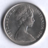Монета 10 центов. 1966 год, Австралия.