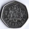Монета 1 доллар. 2012 год, Барбадос.