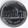 Монета 5 центов. 1971(S) год, США. Proof.
