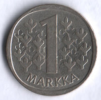 1 марка. 1966 год, Финляндия.