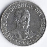 Монета 500 новых песо. 1989 год, Уругвай.
