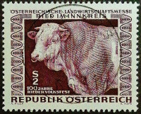 Почтовая марка. "Австрийская сельскохозяйственная ярмарка, Рид". 1967 год, Австрия. Почтовая марка. "Австрийская сельскохозяйственная ярмарка, Рид". 1967 год, Австрия.