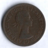 Монета 1/2 пенни. 1955 год, Великобритания.