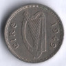 Монета 3 пенса. 1949 год, Ирландия.