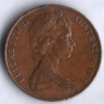 Монета 2 цента. 1975 год, Австралия.