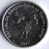 Монета 10 сентаво. 2017 год, Восточный Тимор.