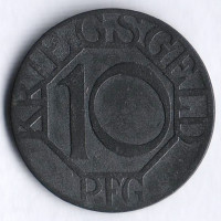 Нотгельд 10 пфеннигов. 1917 год, Дортмунд.