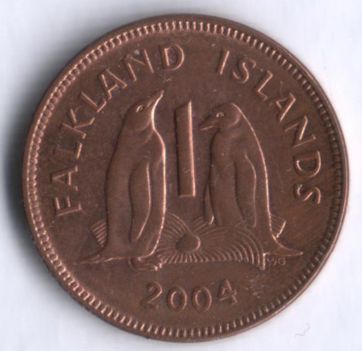 1 пенни. 2004 год, Фолклендские острова.
