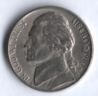 5 центов. 1987(D) год, США.