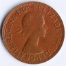 Монета 1 пенни. 1959(p) год, Австралия.