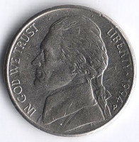 Монета 5 центов. 1994(P) год, США.