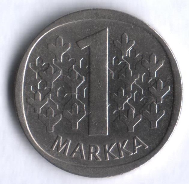 1 марка. 1970 год, Финляндия.
