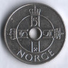 Монета 1 крона. 2007 год, Норвегия.