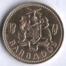 Монета 5 центов. 1973 год, Барбадос.