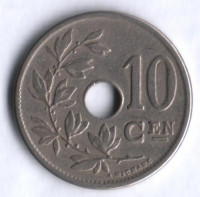 Монета 10 сантимов. 1905 год, Бельгия (Belgie).