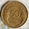 Монета 50 сантимов. 1932 год, Франция. Тип I.