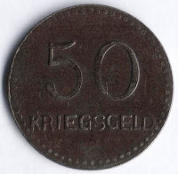 Нотгельд 50 пфеннигов. 1917 год, Кайзерслаутерн.