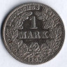 Монета 1 марка. 1904 год (J), Германская империя.