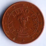 Монета 1 цент. 2005 год, Австрия.