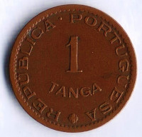 Монета 1 танга. 1952 год, Португальская Индия.