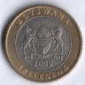 Монета 5 пул. 2000 год, Ботсвана.