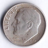 Монета 10 центов. 1961 год, США.