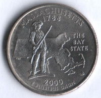 25 центов. 2000(P) год, США. Массачусетс.
