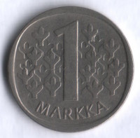 1 марка. 1971 год, Финляндия.