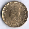 Монета 50 сентаво. 1975 год, Аргентина.