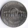 Монета 5 центов. 2018(P) год, США.