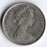 Монета 5 центов. 1980 год, Бермудские острова.