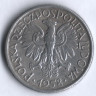 Монета 2 злотых. 1958 год, Польша.
