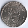 Монета 10 новых пенсов. 1968 год, Джерси.