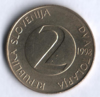 2 толара. 1998 год, Словения.