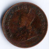 Монета 1/12 анны. 1929(c) год, Британская Индия.