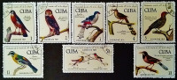 Набор почтовых марок (8 шт.). "100 лет со дня смерти Рамона де Ла Сагра". 1971 год, Куба.