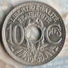 Монета 10 сантимов. ·1939· год, Франция.