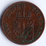 Монета 2 пфеннига. 1846(А) год, Пруссия.