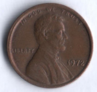 1 цент. 1972 год, США.