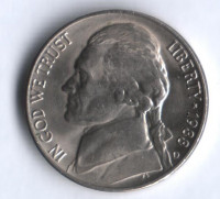 5 центов. 1988(D) год, США.