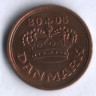 Монета 25 эре. 2005 год, Дания.