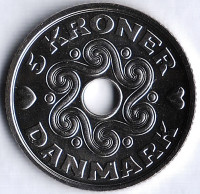 Монета 5 крон. 2016 год, Дания. LGS;HW.