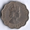 Монета 10 центов. 1969 год, Маврикий.