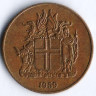 Монета 1 крона. 1959 год, Исландия.